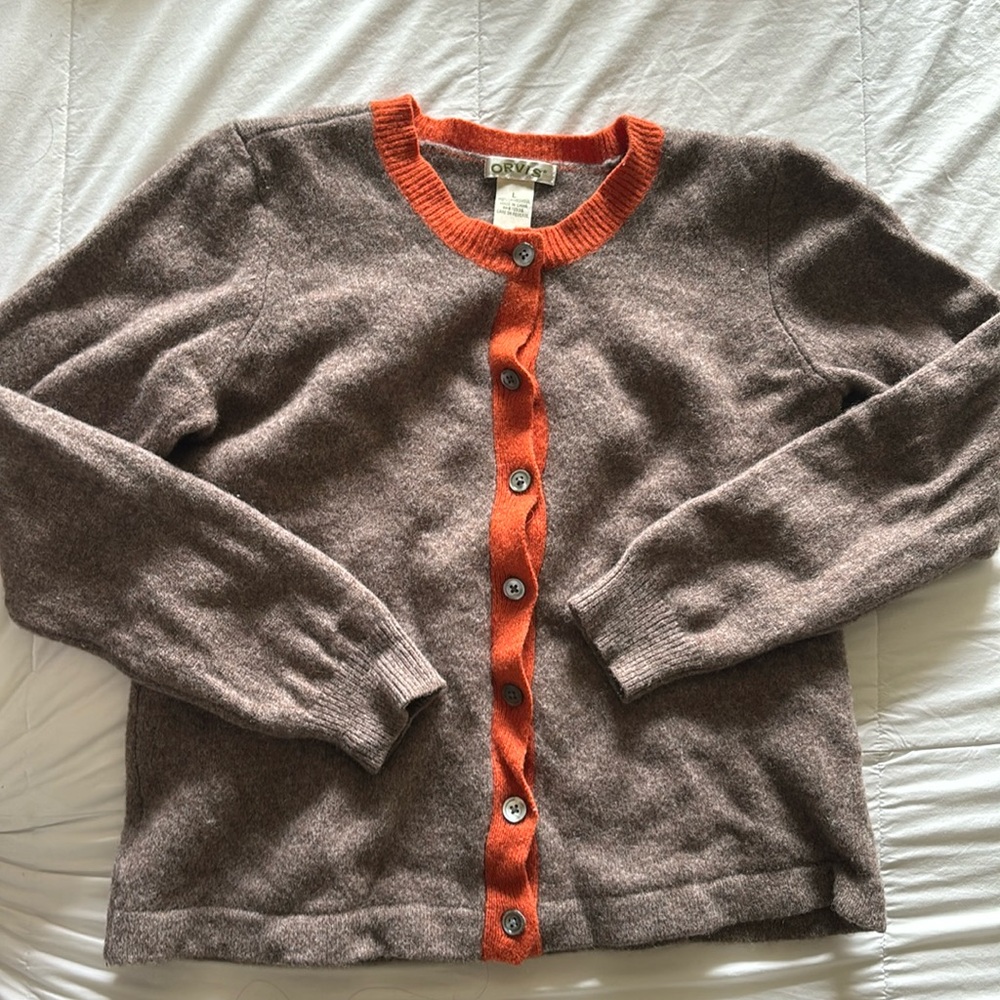 100% Lambswool Cardigan - ORVIS